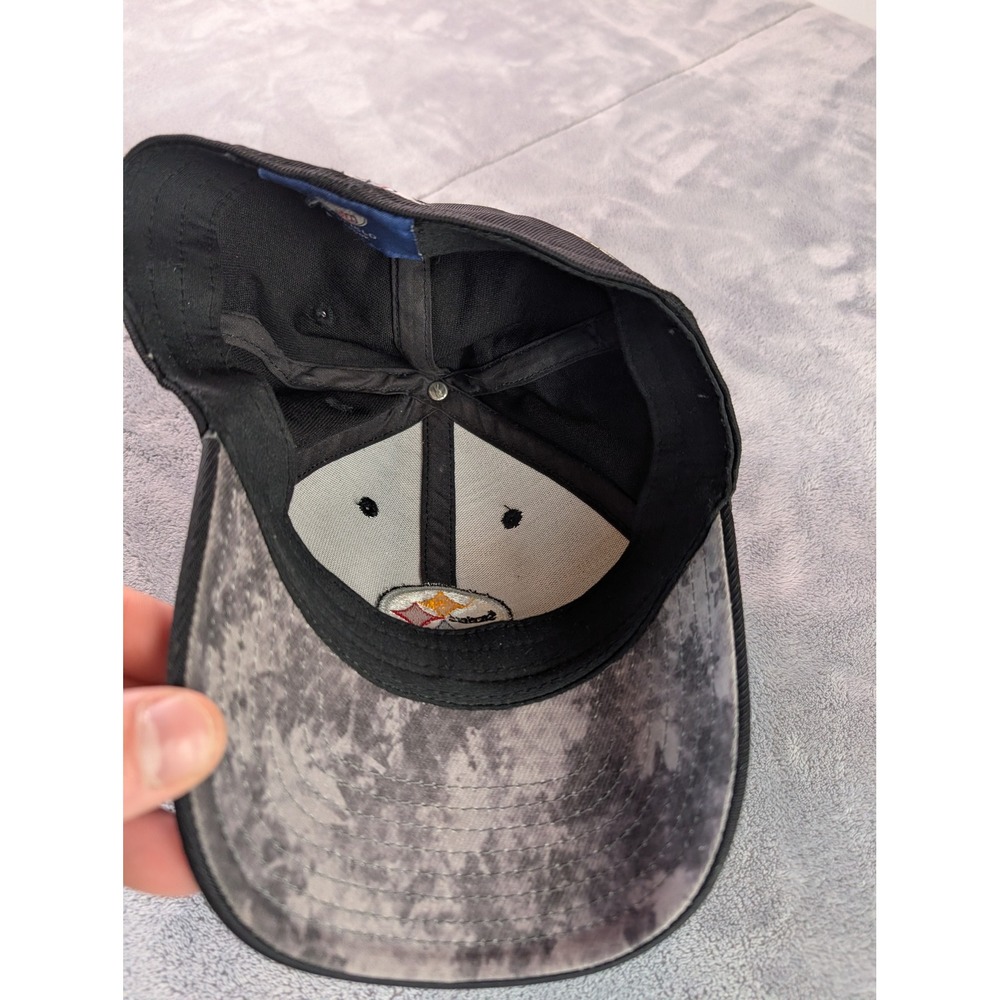 Pittsburgh Steelers Reebok NFL Equipment Onfield Fitted Hat Black Cap 0610-TS42B - Picture 5 of 7
